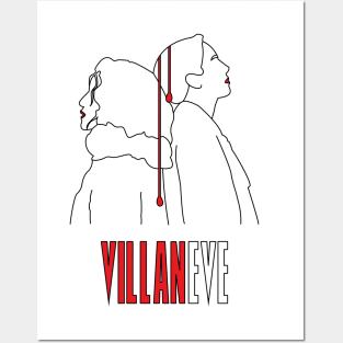 Villaneve black outline Posters and Art